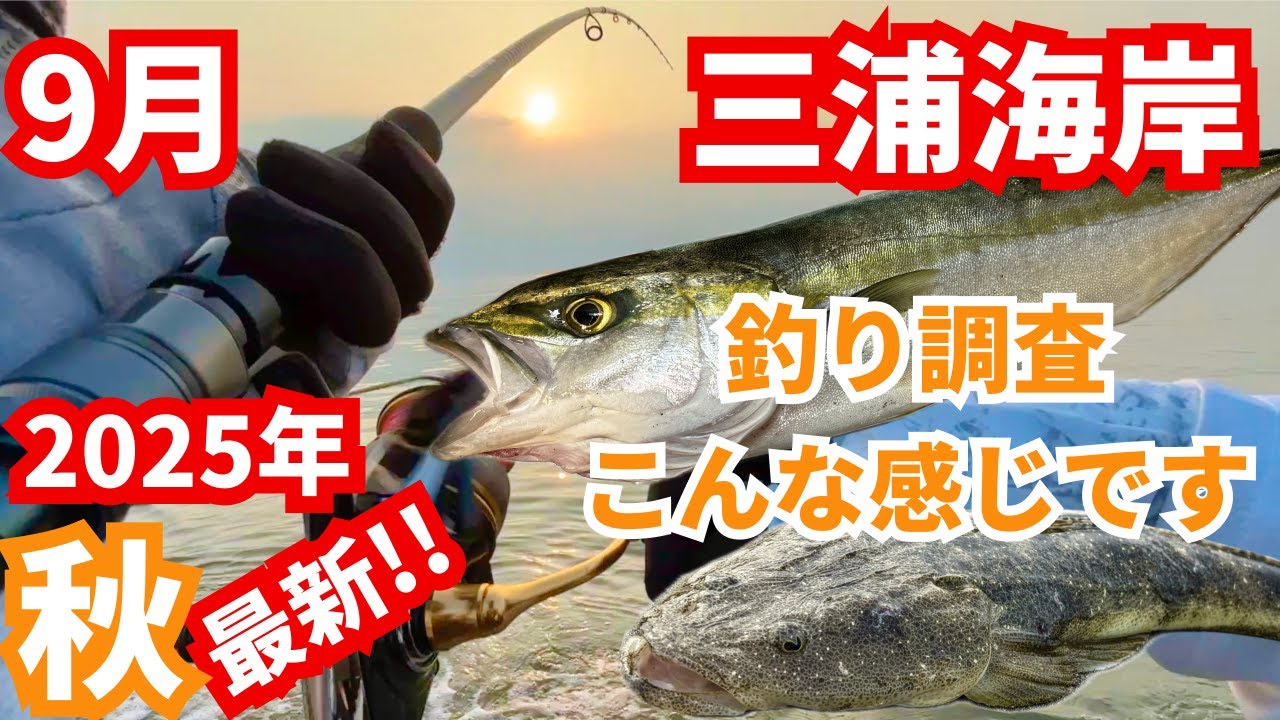 9月】秋の兆し!? 青物・ヒラメ・マゴチ狙い！【中潮】三浦海岸｜#vlog