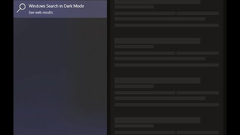 Force Windows Search Dark Mode (Since Windows 10 Insider Build 20211)