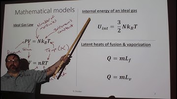 Video Lecture Mathematical Models for Phases and Phase Changes