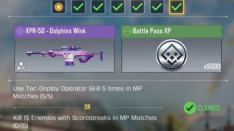 Call Of Duty Mobile Use Tac-Deploy Operator Skill 5 times in MP Matches Task Complete