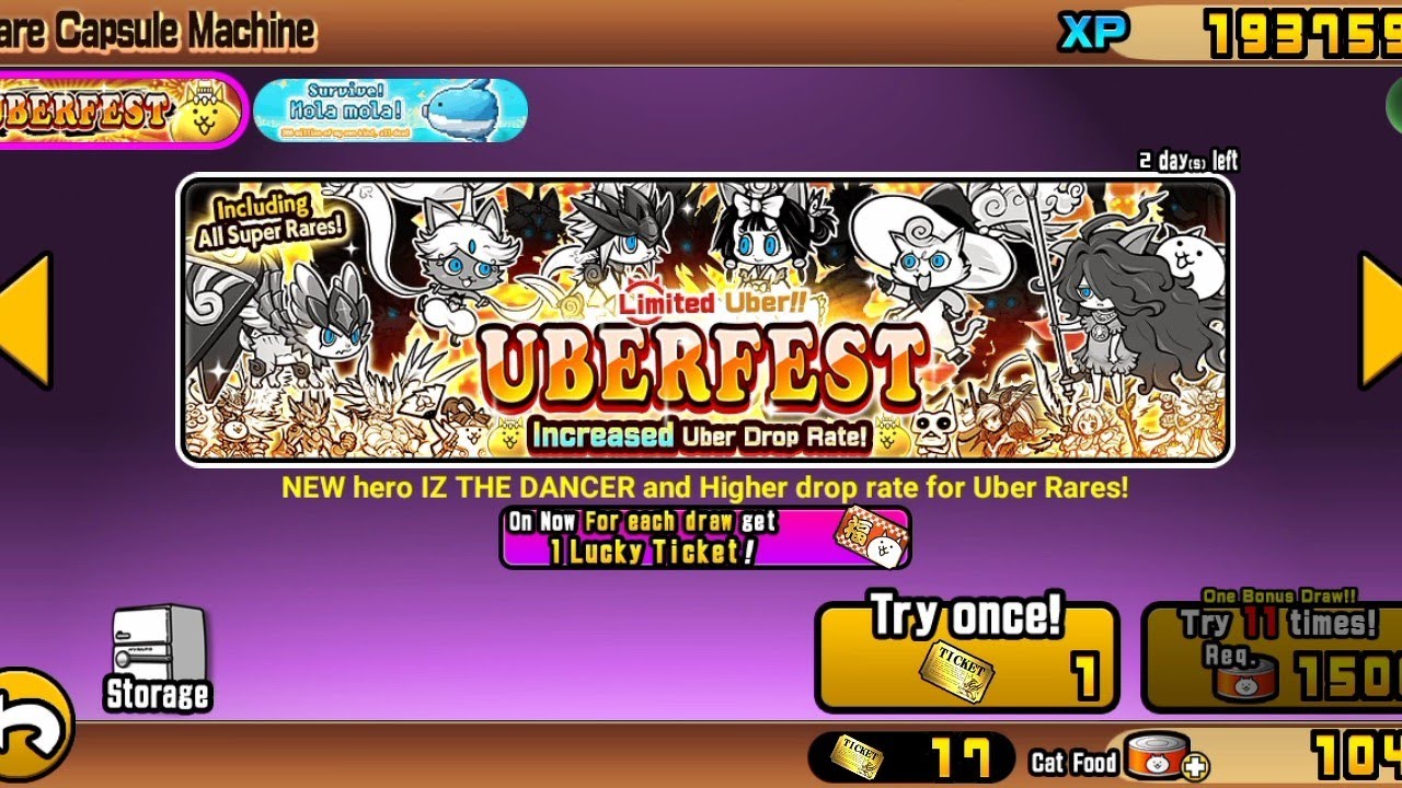 The Battle Cats - Tập 5: UBER FEST Xuất Hiện Và Nhận Một Đống Mèo Mới ...