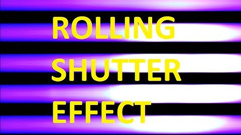 The Rolling Shutter Effect & Aliasing Explained