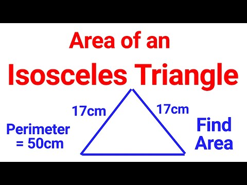 Video: Cum Se Calculează Aria Unui Triunghi Isoscel