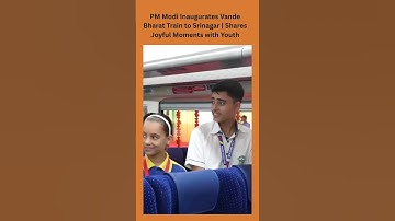 PM Modi Inaugurates Vande Bharat Train to Srinagar | Shares Joyful Moments with Youth