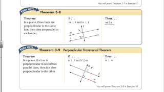 3-3 Parallel and Perpendicular Lines