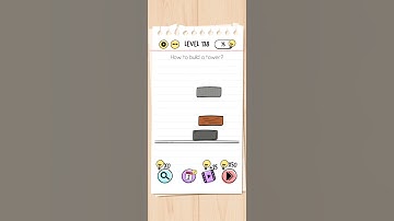 BRAIN TEST LEVEL 138 HOW TO BUILD A TOWER ?