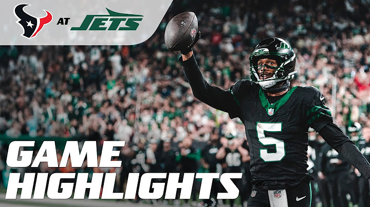 New York Jets Highlights vs. Houston Texans | 2024 Regular Season Week 9