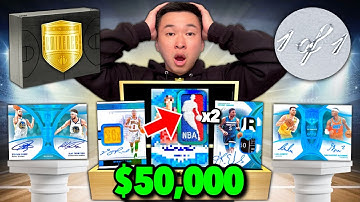 I OPENED THE MOST EXPENSIVE SPORTS CARD BOX OF ALL-TIME ($50,000)! 😱🔥