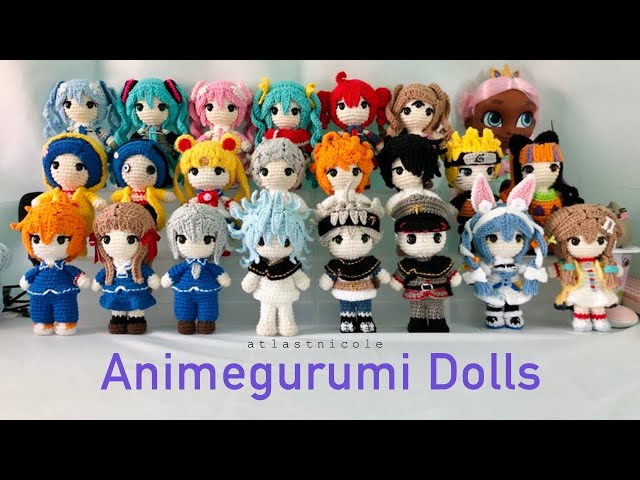 Anime Eyes I Crochet on My Amigurumi Dolls! 