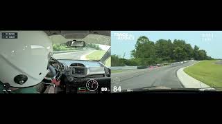 Fit lap Lime Rock Park my GE8 vs Sunday Cup GD3 with telemetry
