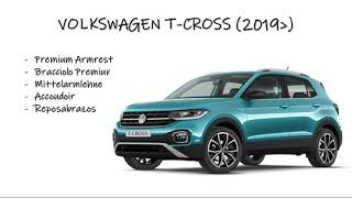 Mittelarmlehne - Armauflage für Volkswagen T-Cross mit Staufach