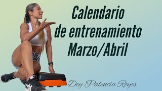 Conversemos / Calendario de entrenamiento Marzo / Abril 