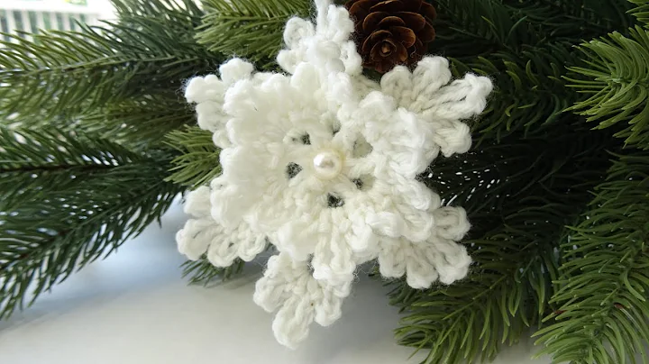 Create Beautiful 3D Snowflake Ornaments with Crochet