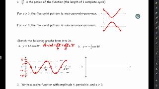 Unit 5 - Lesson 4 - The Cosine Function