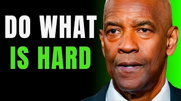 Doe wat moeilijk is om onstuitbaar te worden Denzel Washington