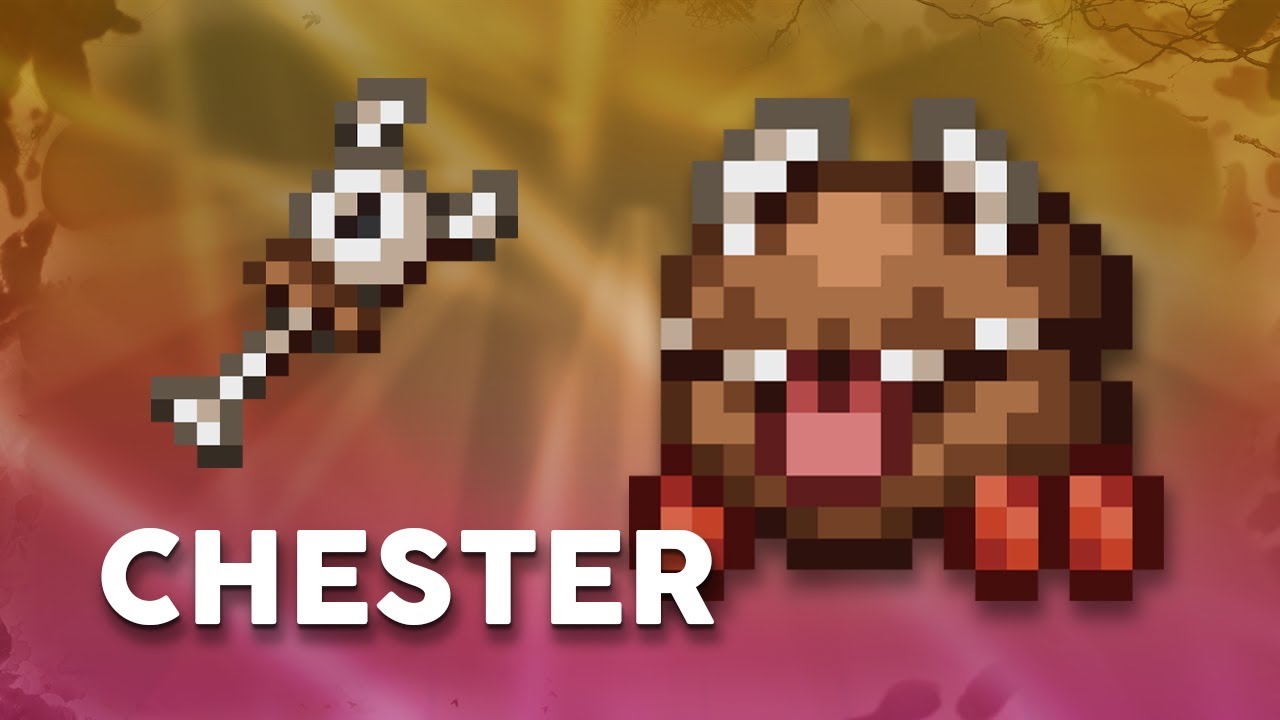 Portable chest a pet chester terraria x don t starve youtube
