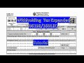 BIR FORM 0619E 1601EQ EXPANDED WITHHOLDING TAX BIR FORM 0619E 1601EQ EXPANDED WITHHOLDING TAX