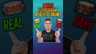 Did you know there are 3 different ways to work on realistic program drums? #musicproduction #shorts