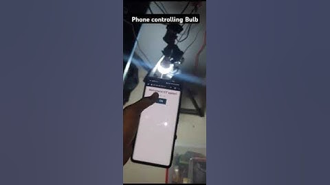 Phone controlling blub #shorts #arduino #scienceproject #esp32 #automation