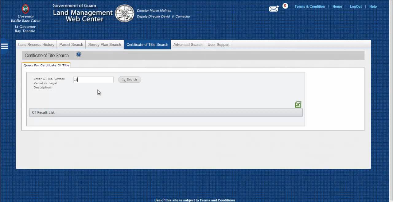 Search Certificate of Title