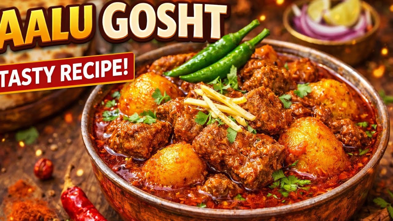 1.	Aalu Gosht Recipe | 2. Full Flavor Recipe🥘Aalu Gosht Banane Ka Asaan Tarika | 4. Very yummy 😋 
