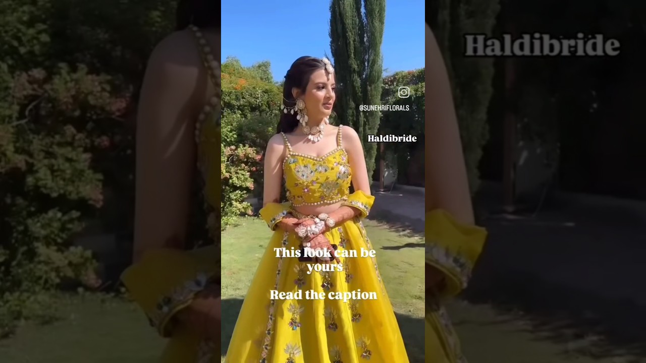 Shell Haldi  Floral Jewellery For Bride 