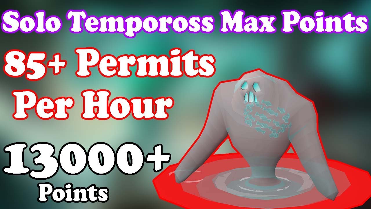 Tempoross OSRS 85+ Permits/Hour Tempoross 18 Permits Per Trip