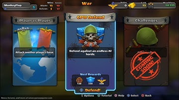 Guns Up Level 5 War CPU Defend Game Mode Unlock Gameplay PS4 Free to Play