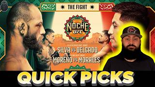 Noche UFC Quick Picks | Silva vs Delgado Predictions
