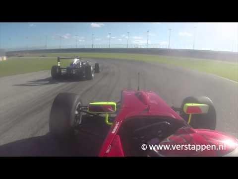 Max Verstappen Onboard FWS, Homestead race 1, 18/02/2014 - Overtake Van de Laar (#4)
