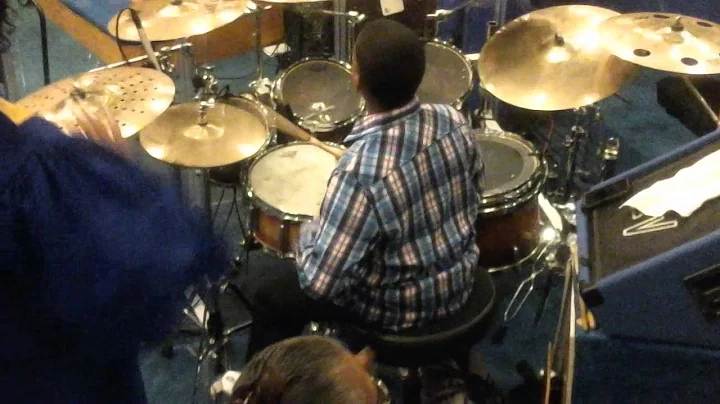 Jacori playing the drums 11 years old got skills