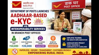 Full India Post Introduces Aadhaar-Based e-KYC and Interoperability Services in Branch Post Offices Guide