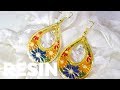 【UVレジン】まるでステンドグラス♡アジアンピアス/Stained glass earrings made of resin