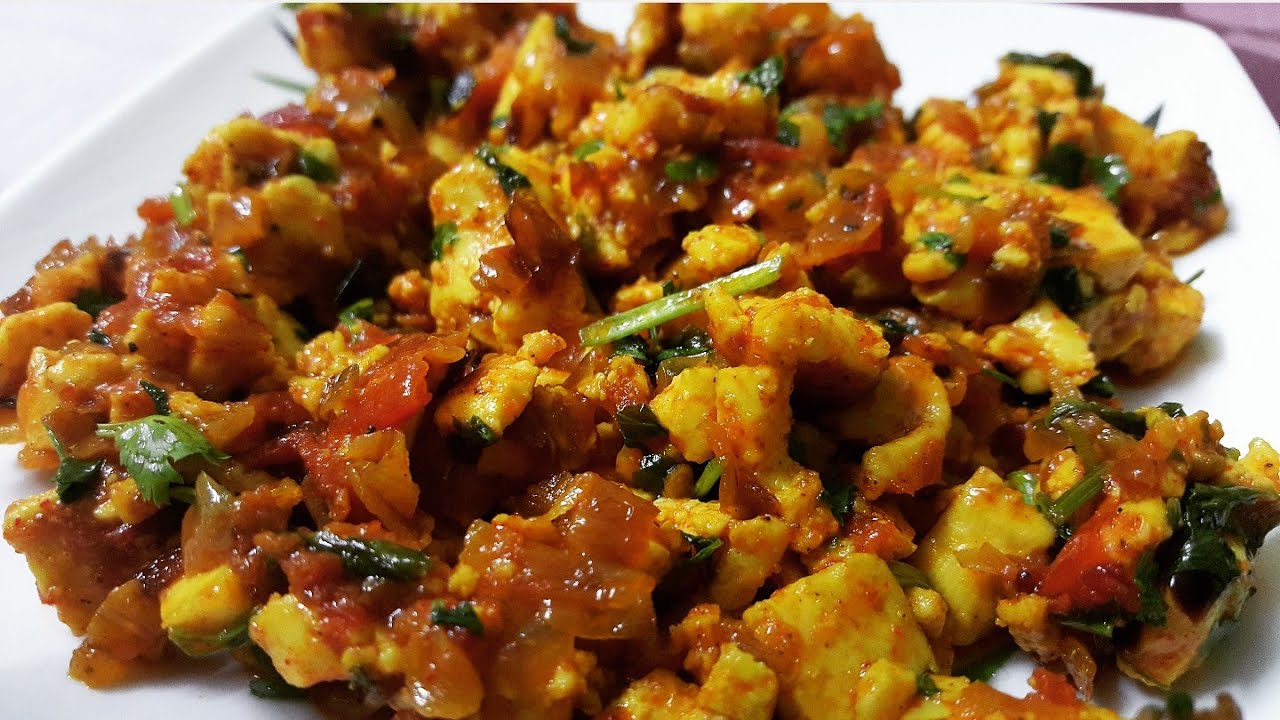 Paneer Bhurji/ Spicy Cottage Cheese / Breakfast Recipe YouTube