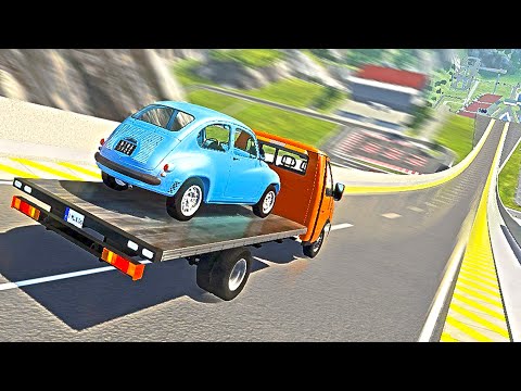 Видео: ТУРБО СПУСК БЕЗ ТОРМОЗОВ в BeamNG Drive - Адские спуски без тормозов в БеамНГ Драйв