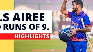 Fastest Fifty 9 Ball 50 Runs Dipendra Singh Airee Nepal vs Mongolia Highlightsnepal cricketviral