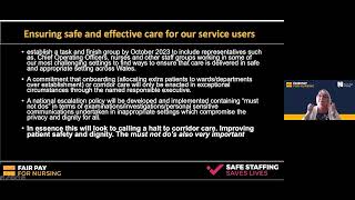 Welsh government NHS offer explainer - Safe and effective care