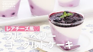 レアチーズ風♡ブルーベリーヨーグルトケーキ　｜　How To Make Blueberry Yogurt Cake