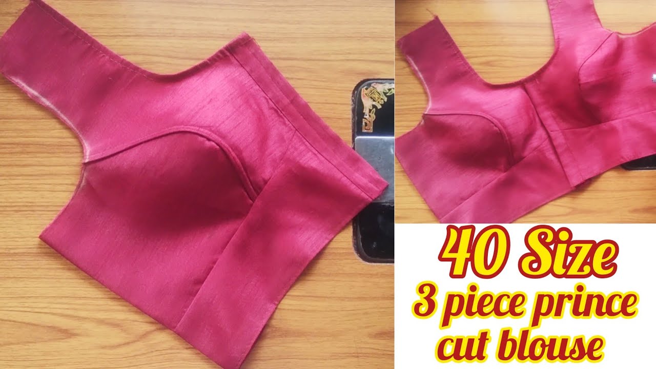 3 Piece Princess Cut Blouse Cutting And Stitching||Three piece princess cut blouse|Prince cut blouse
