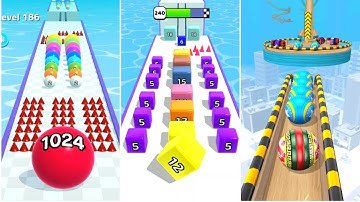 Ball Run 2048 vs Going Balls vs Marble Run 3D vs Color Ball Race - All Max Level Gameplay