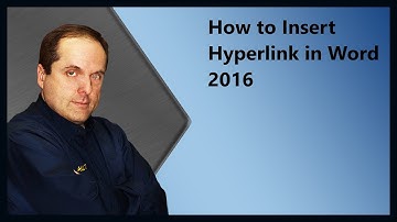How to Insert  Hyperlink in Word 2016