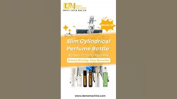 ✨DEMA Machine Sensor Servo Screen Printing Machine for Cylindrical Glass Perfume Bottle