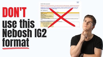 Nebosh IG2 Risk Assessment Latest Format Download Guide