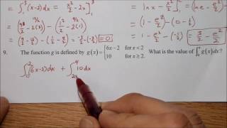 FT of C   Definite Integrals Assignment #9
