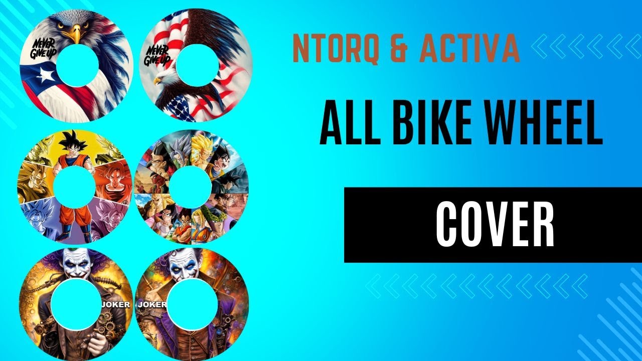 NTORQ | ACTIVA | ALL BIKE WHEEL COVER | PRINT WHEEL COVER | WHOLESALE ...