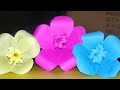 Simple paper flower  paper flower making step by stepeasy paper craft flower 