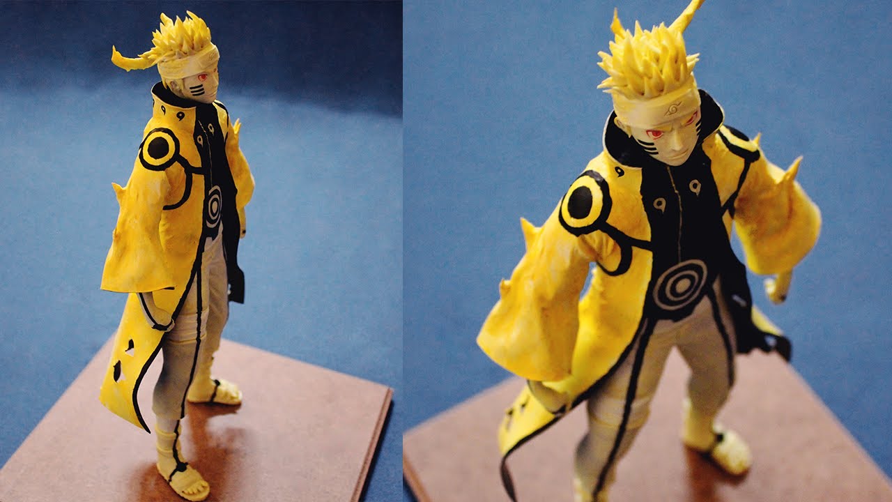 Esculpiendo a Naruto Modo Kurama