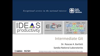 IDEAS-ECP Webinar: Intermediate Git