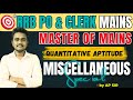 RRB PO &amp;CLERK MAINS  | MISCELLANEOUS QUESTIONS | 1 MARK FOR SURE | BY AP SIR #bankexams #mains