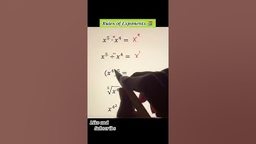 Rules of Exponents (Multiplying,  Dividing, Roots) Algebra with TheMathSquad#shorts #maths #trending